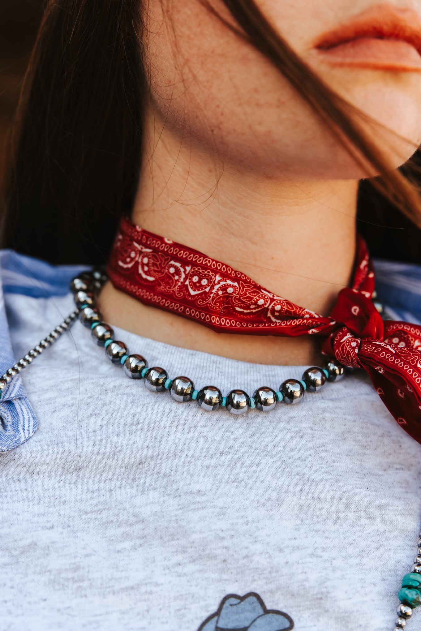 Wild Sky Beaded Choker