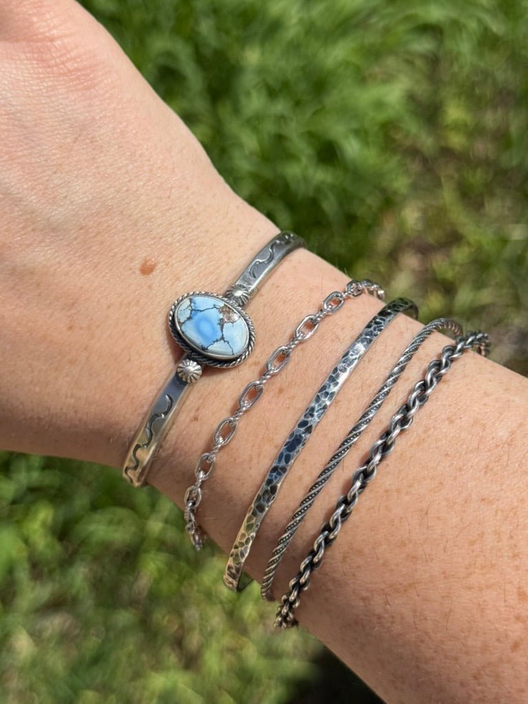 Wild Sky Golden Hills Stamped Cuff Bracelet