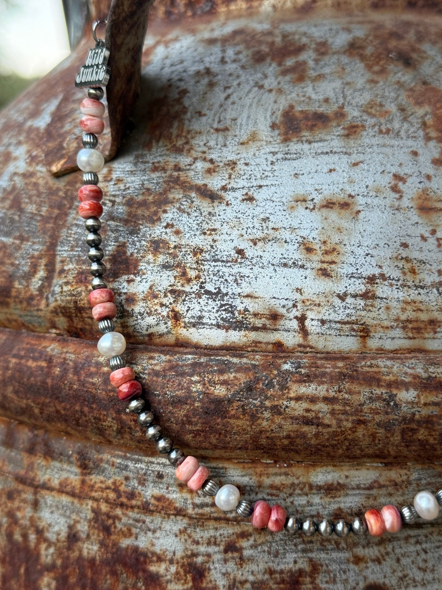 Wild Spirit Spiny Oyster Beaded Necklace