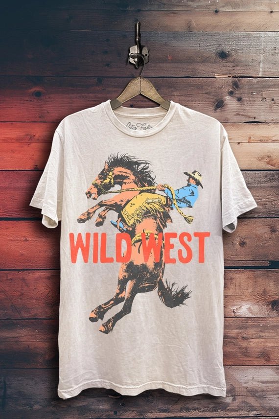 Wild West Bronc Rider Graphic TeeS