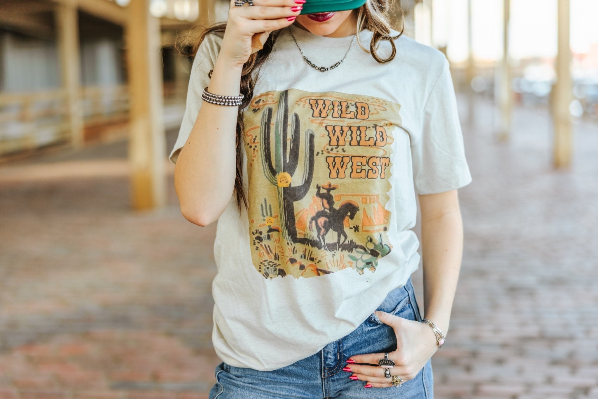 Wild West Cactus Graphic TeeCementS