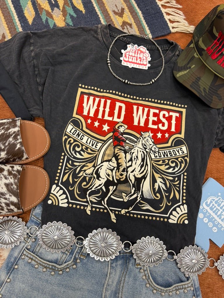 Wild West Long Live Cowboys Graphic TeeS