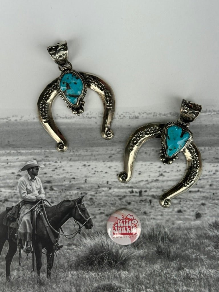 Wild West Turquoise Naja Pendant