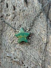 Wild West Turquoise Star Charm Necklace