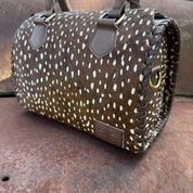 Wild Axis Spotted Cowhide Leather Handbag
