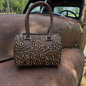 Wild Axis Spotted Cowhide Leather Handbag
