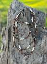 Wood Beaded Layered Necklace