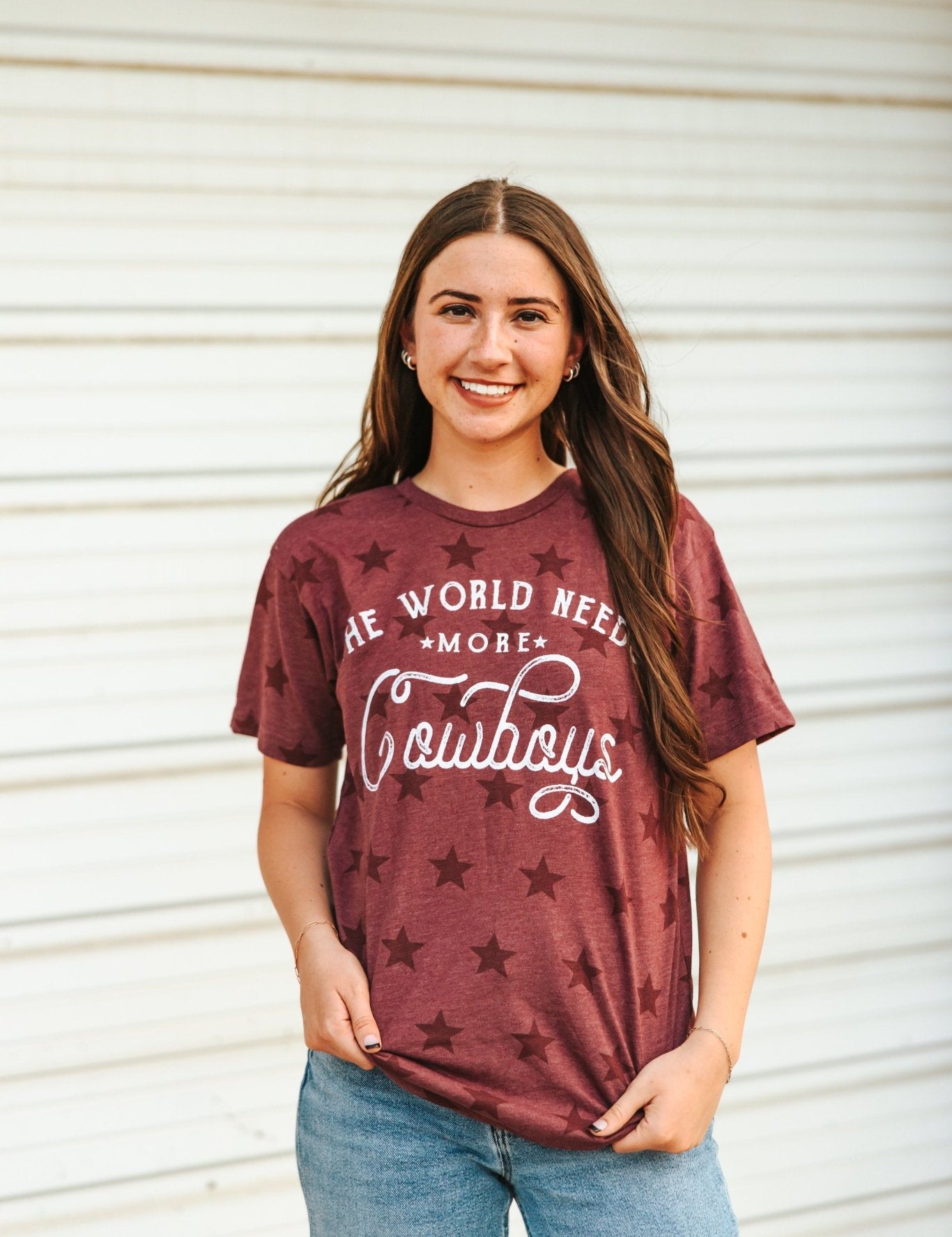 World Needs More Cowboys Star Graphic TeeS