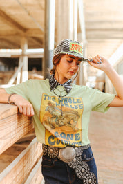 World's Gone Country Western Graphic TeePistachioS
