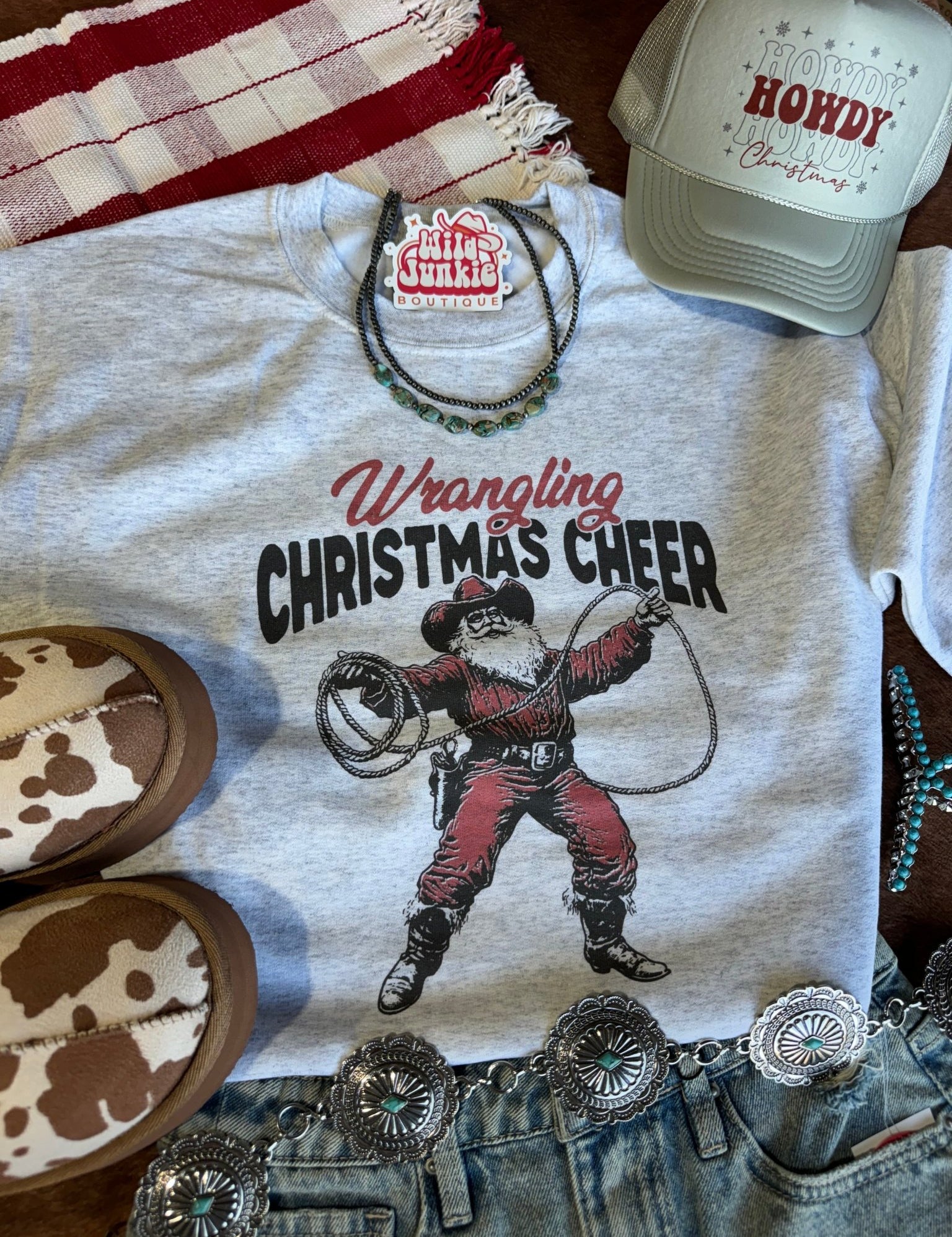 Wrangling Christmas Cheer Graphic SweatshirtAshS