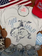 Yee Haw Cowboy Graphic TeeCool GreyS
