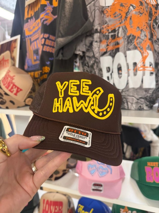 Yee Haw Horseshoe Trucker Hat