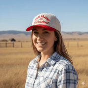 Yee Haw It's Christmas Embroidered Trucker Hat