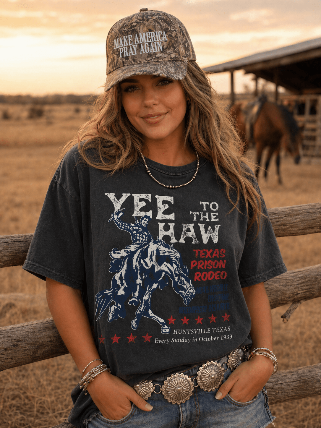 Yee To The Haw Oversized Graphic TeeS