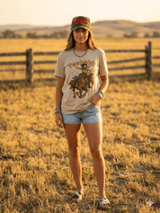 Yeehaw! Cowgirl Graphic TeeTanS