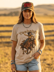Yeehaw! Cowgirl Graphic TeeTanS