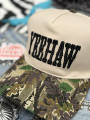 Yeehaw Embroidered Camo Trucker Hat