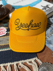 Yeehaw Twisted Rope Trucker HatGold