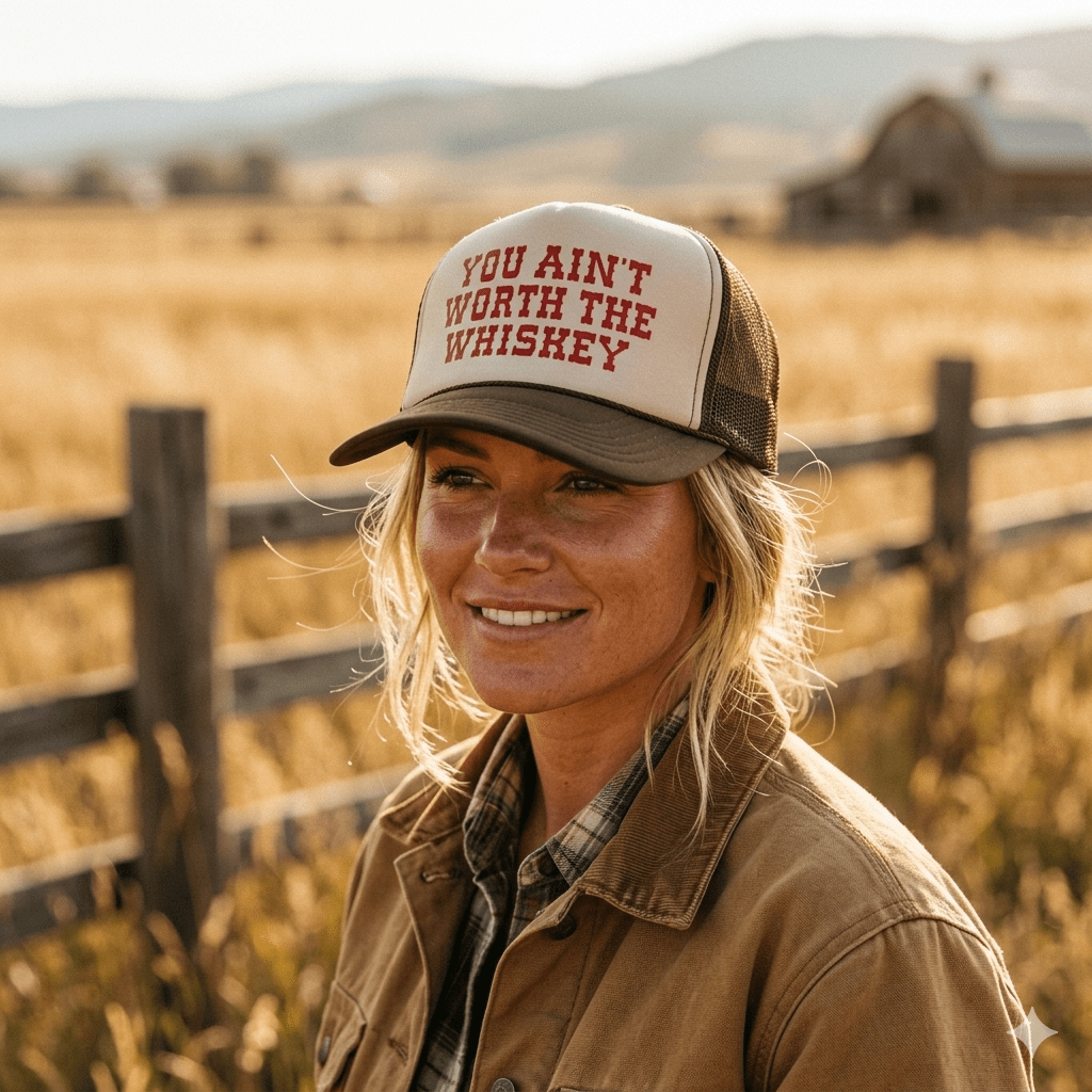 You Ain’t Worth The Whiskey Trucker Hat