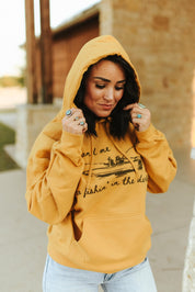You And Me Go Fishing In The Dark Graphic HoodieMustardS