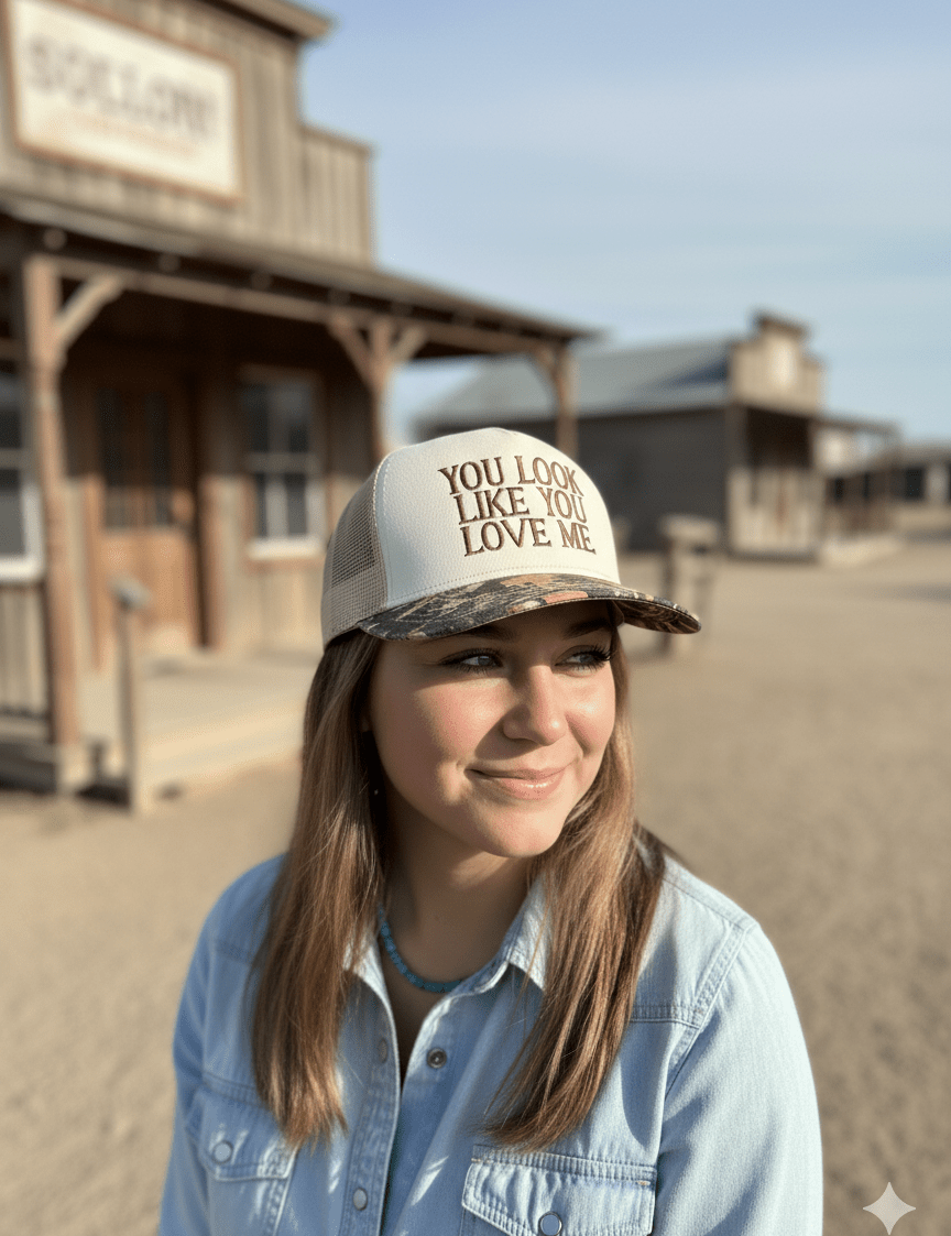 You Look Like You Love Me Tree Camo Trucker Hat