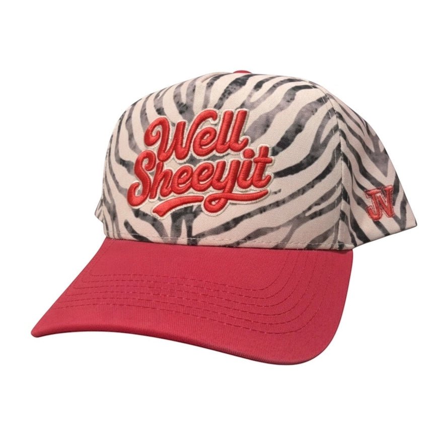 Zebra Well Sheeyit Embroidered Trucker Hat