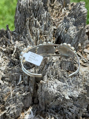 Zuni Turquoise Blossom Cuff Bracelet