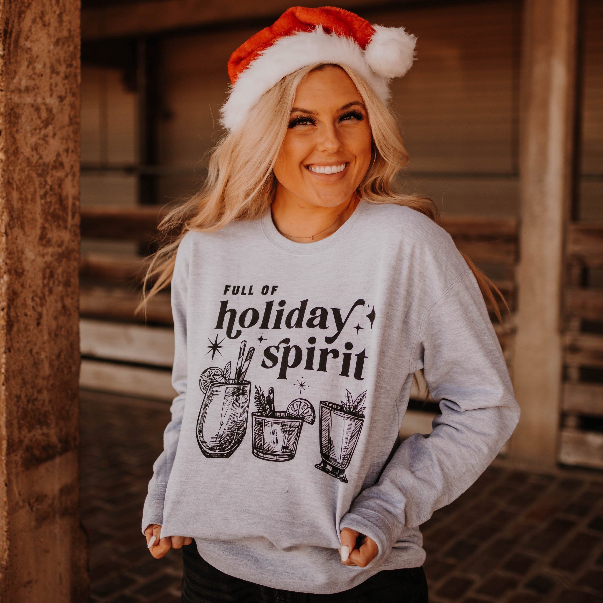Full of Holiday Spirit Graphic Sweater