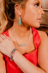Navajo Turquoise Slab Earrings