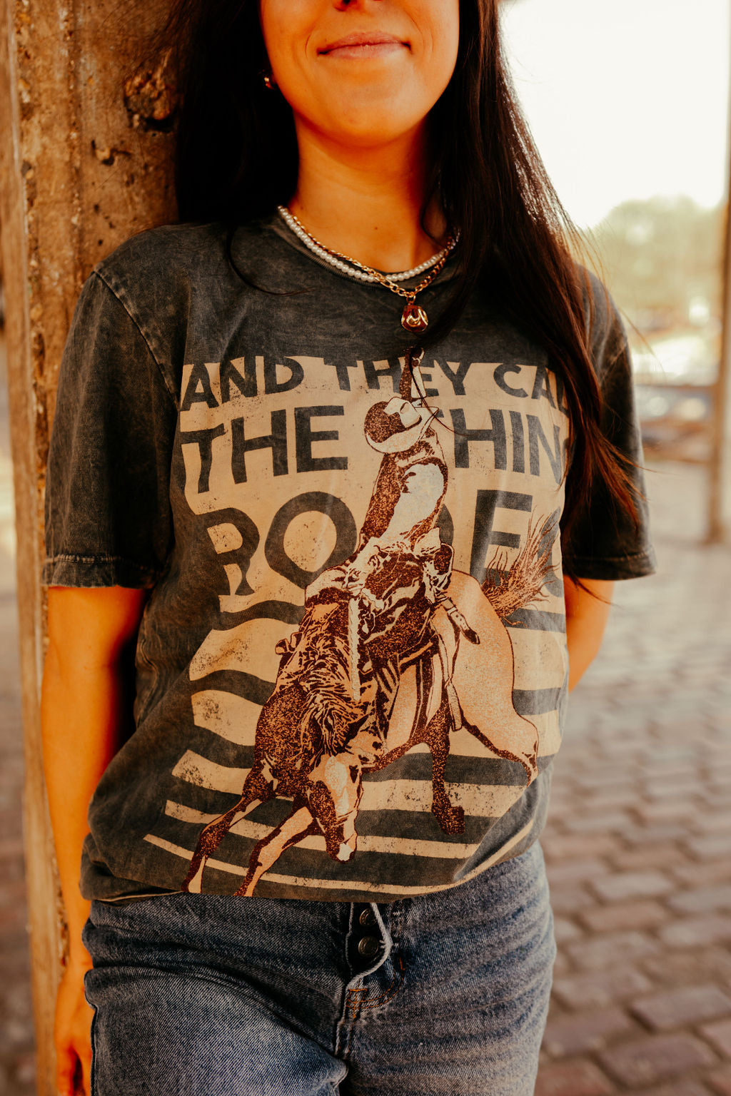 Call The Thing Rodeo Mineral Wash Graphic Tee