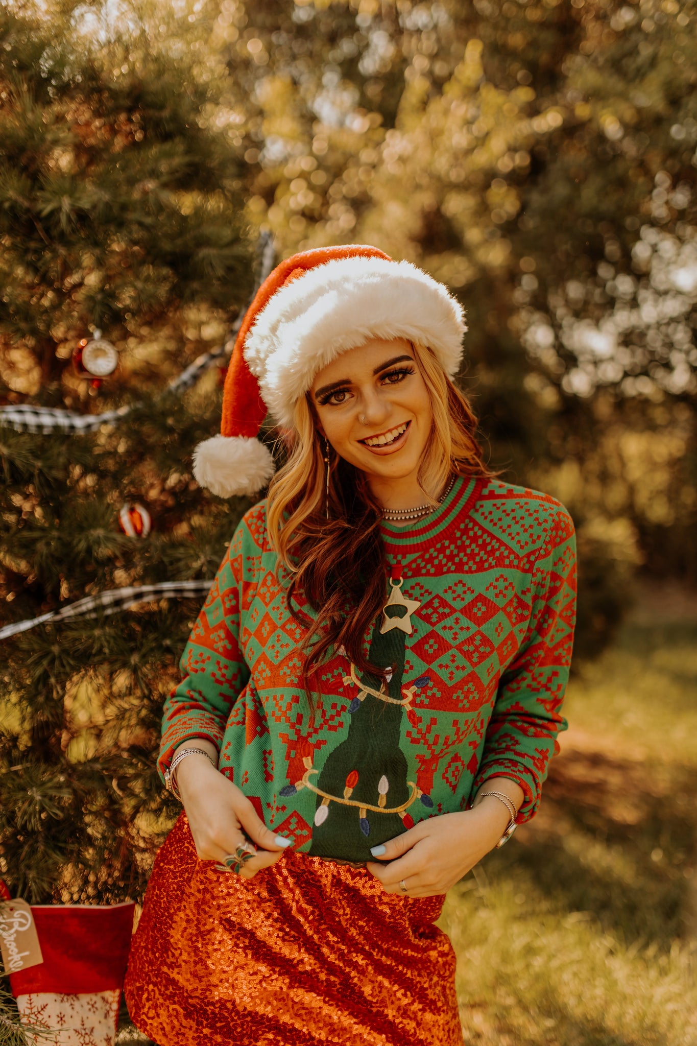 Tree Beer Bottle Opener Ugly Christmas Sweater