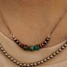 Turquoise and Navajo Pearl Oyster Chain Necklace