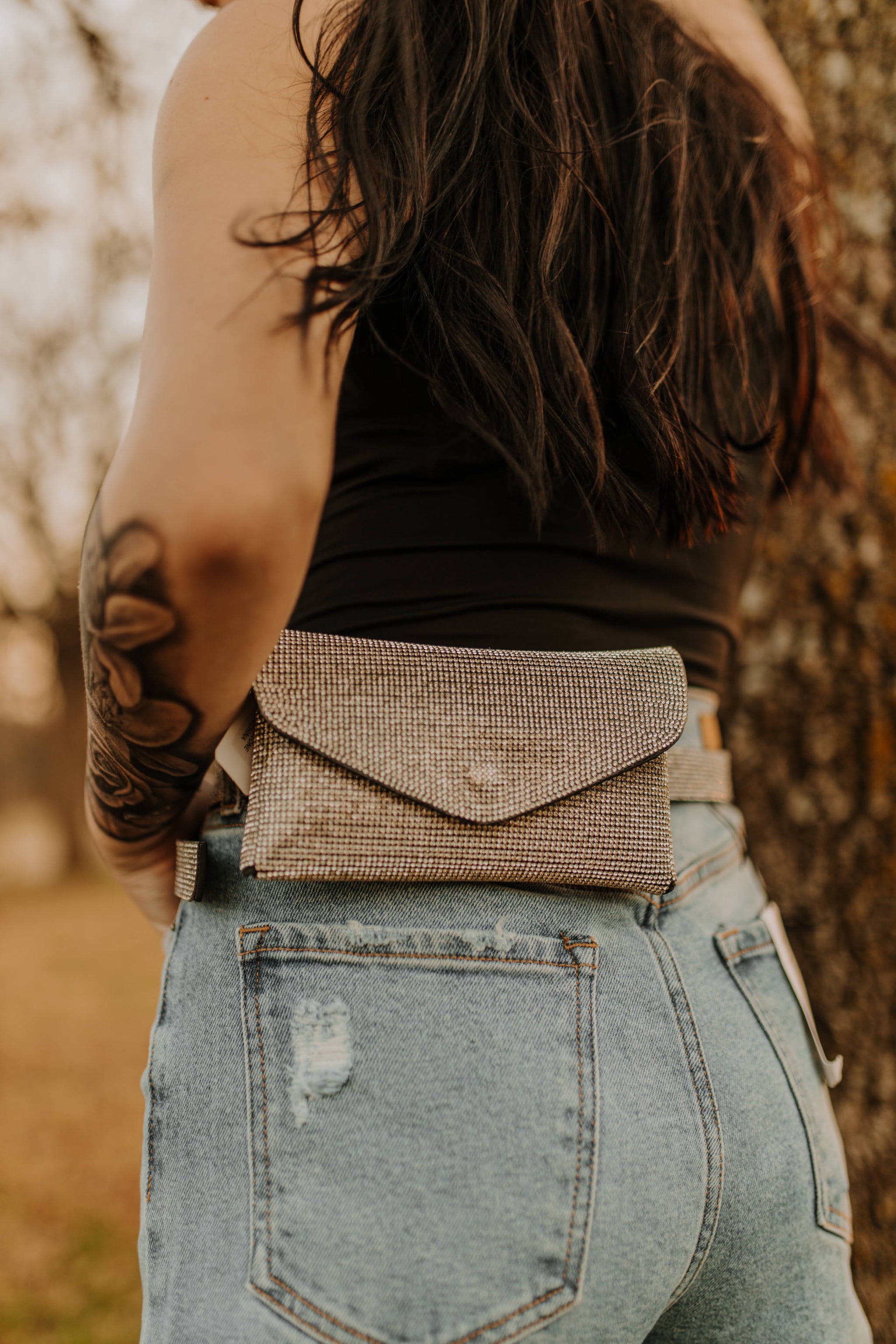 Oval Rhinestone Concho Belt