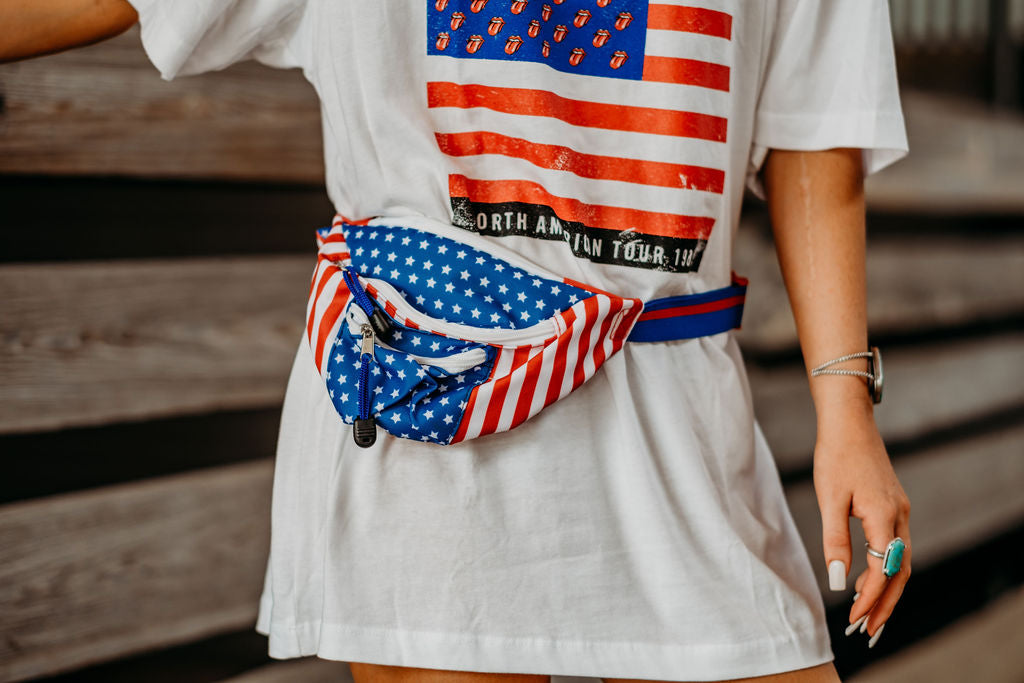 USA Fanny Pack and Can Cooler