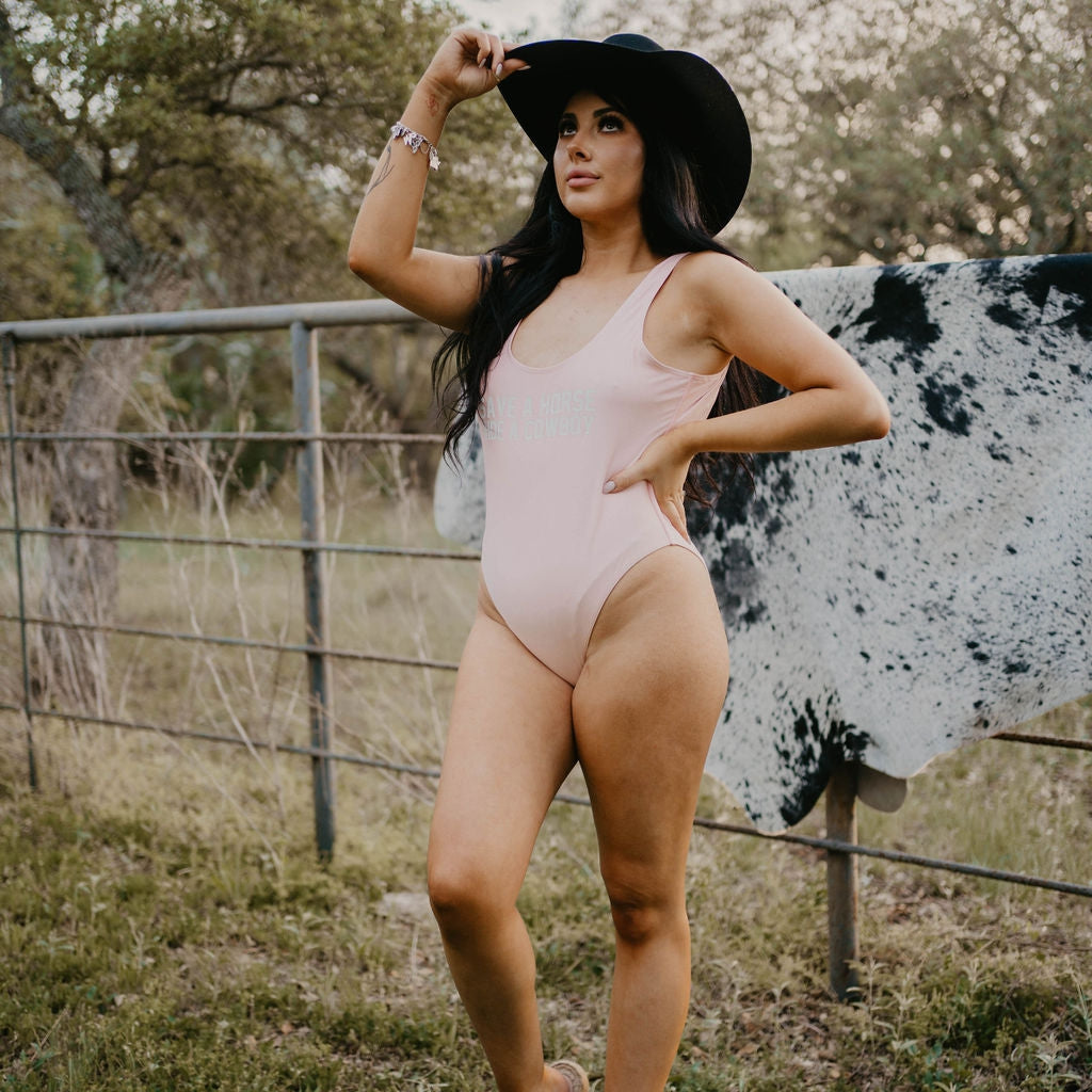 Save a Horse, Ride A Cowboy Once Piece Swimsuit
