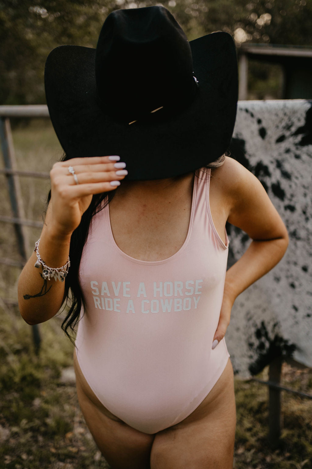 Save a Horse, Ride A Cowboy Once Piece Swimsuit