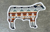 Aztec Cow StickerMultiOS