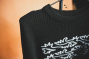 Boot Stitch Embroidered SweaterBlackS/M