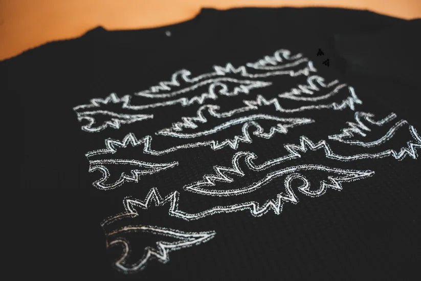 Boot Stitch Embroidered SweaterBlackS/M