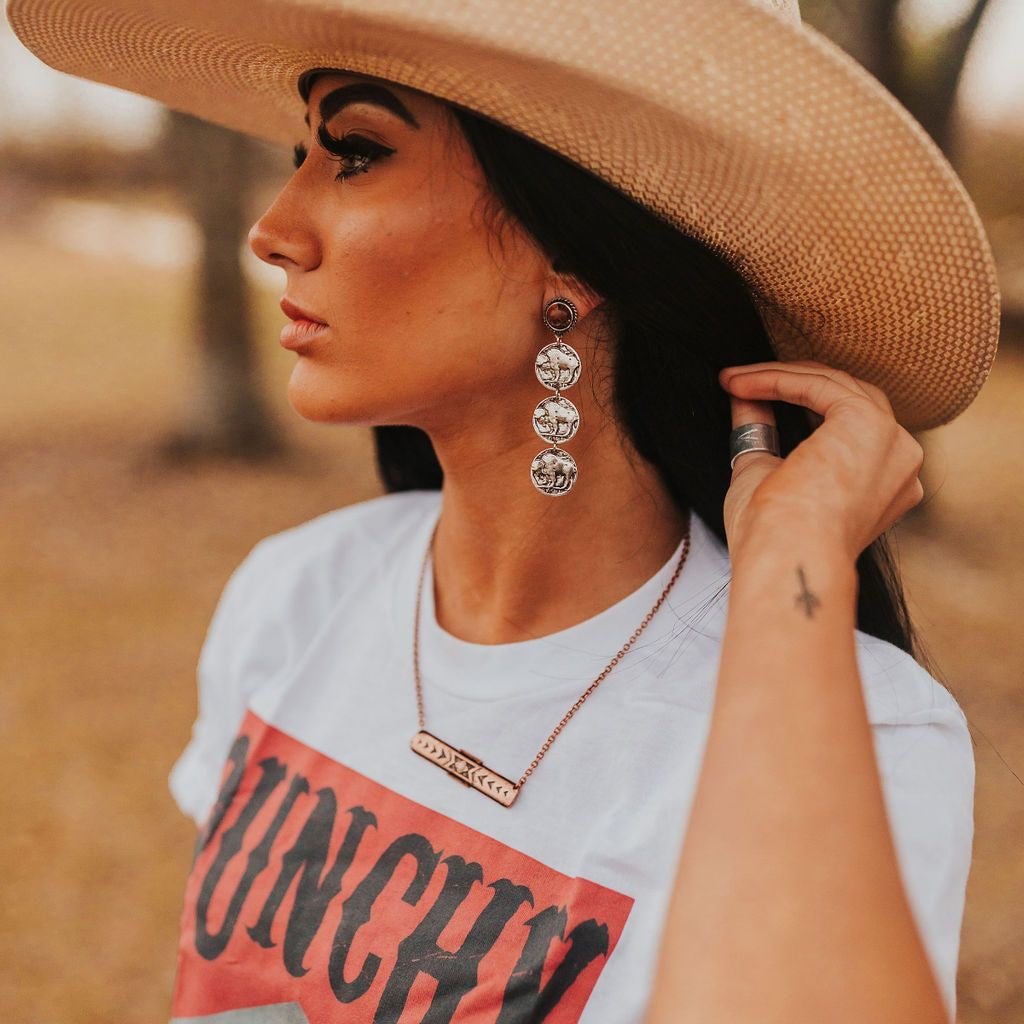 Buffalo Nickel Post Earrings