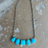 Chunky Turquoise Stone Bar NecklaceTurquoiseOS