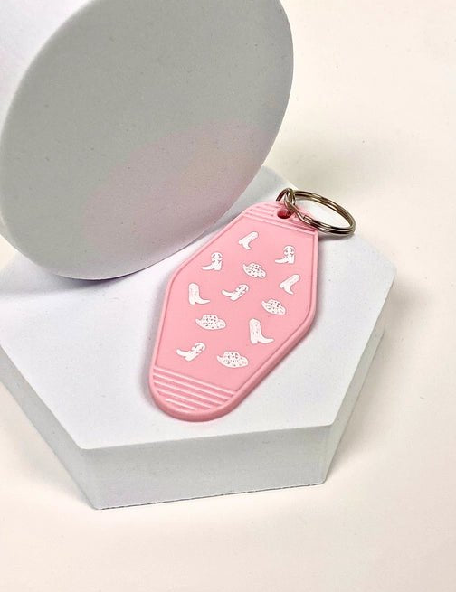 Cowgirl Charm KeychainPinkOS