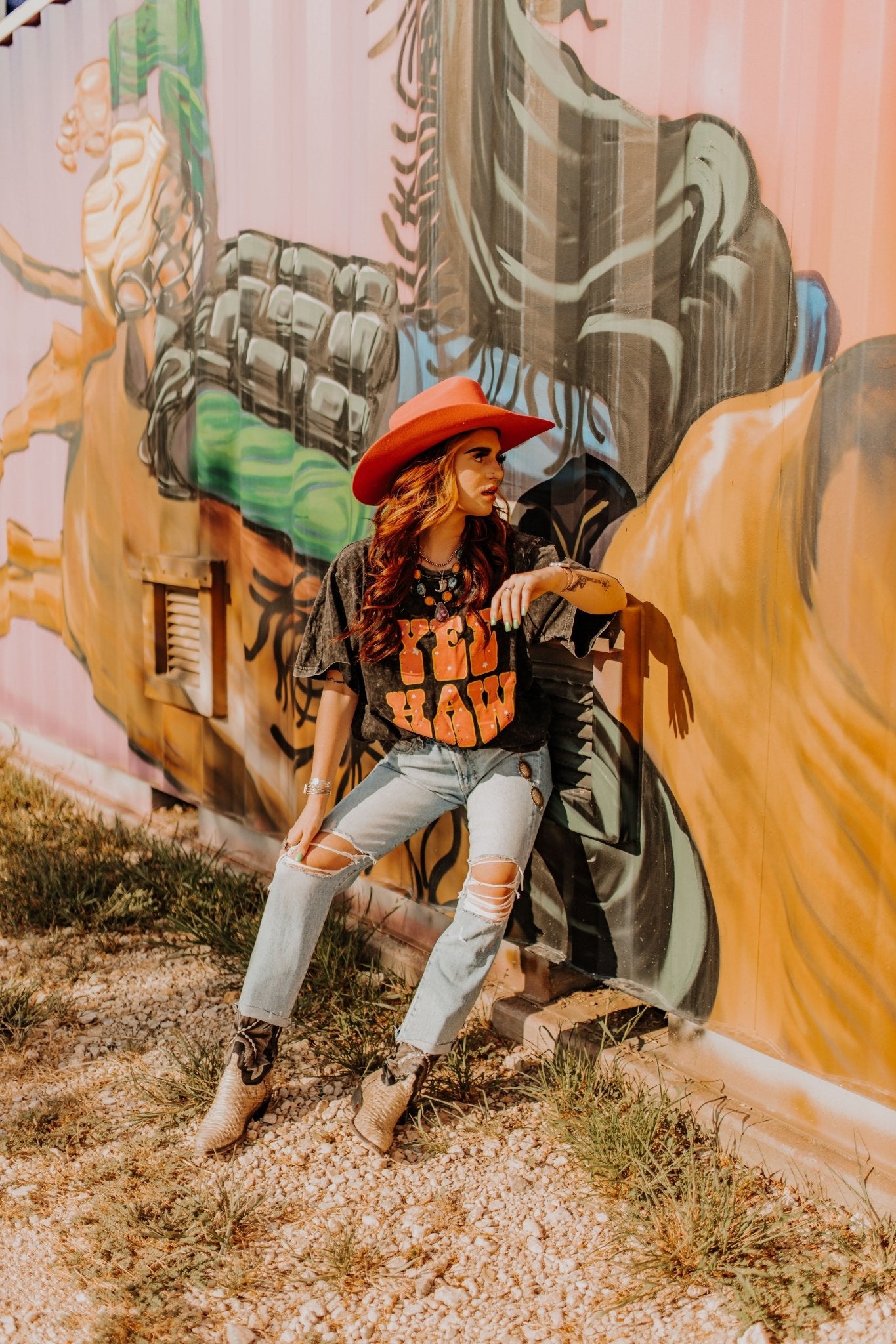 Distressed Classic Crop JeansDenim24