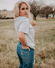 Distressed Flare JeansDark Wash25