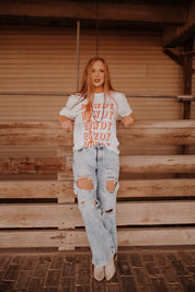 Distressed Flare JeansLight Wash25