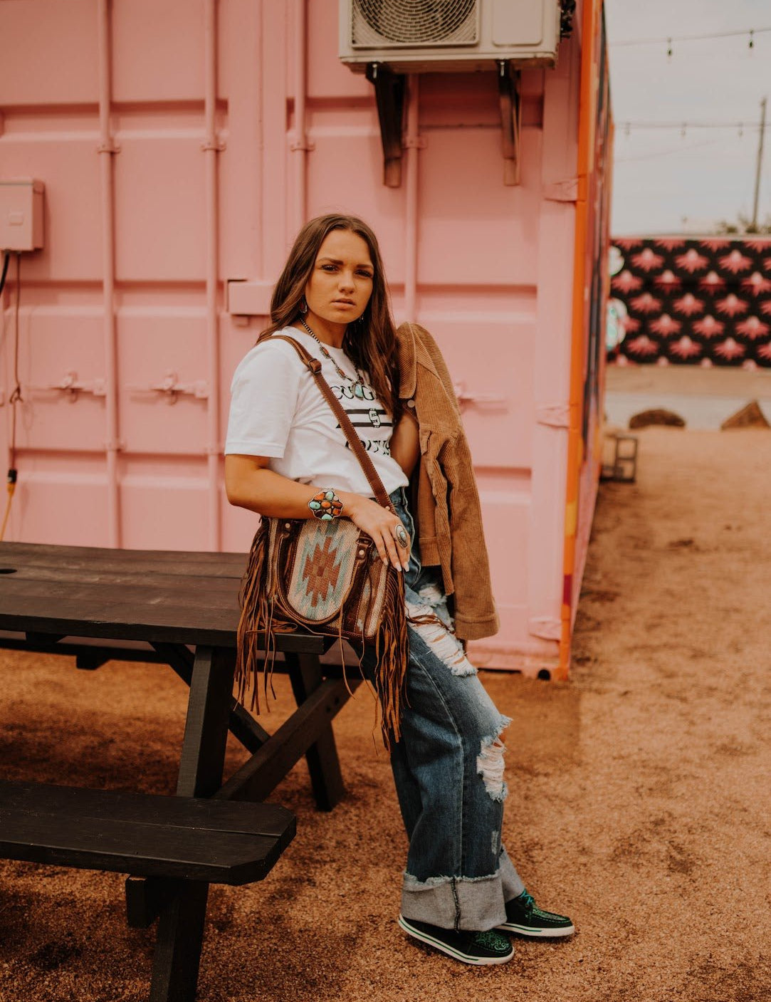 Distressed Wide Leg DenimMedium Wash9