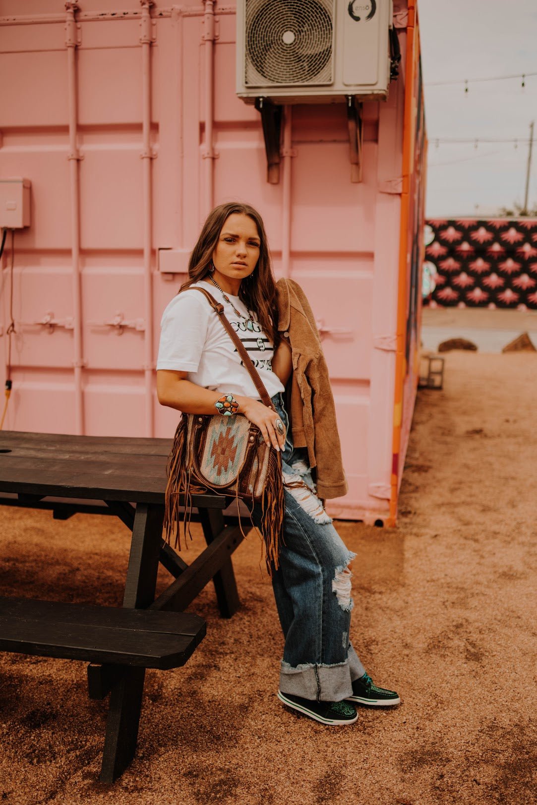 Distressed Wide Leg DenimMedium Wash9