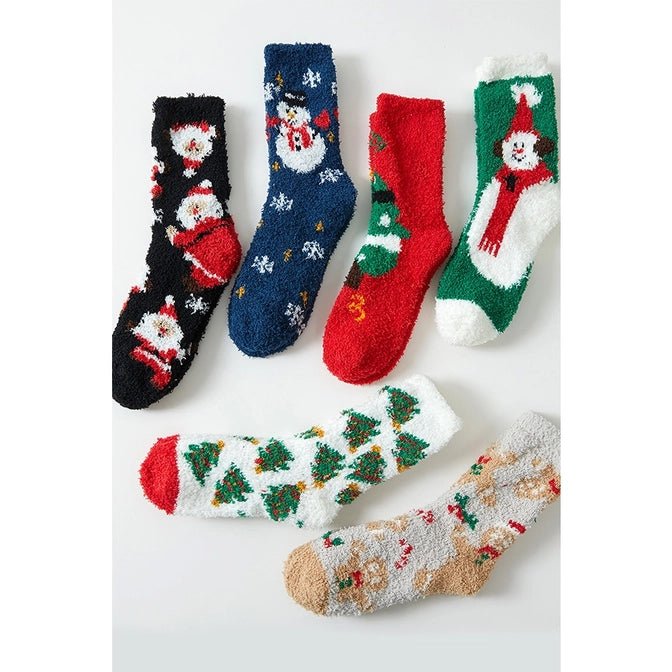 Fuzzy Christmas Holiday SocksRandomOS