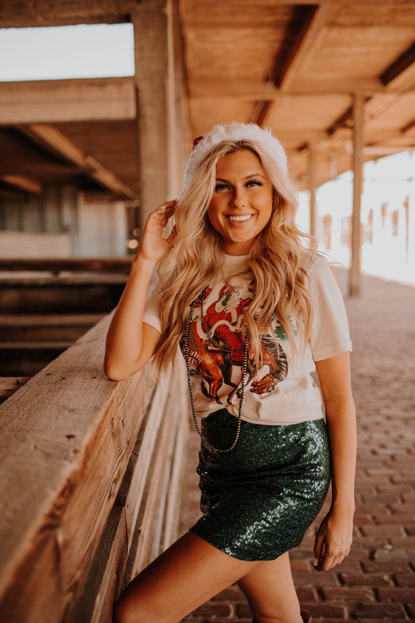 Green Sequin SkirtGreenXS