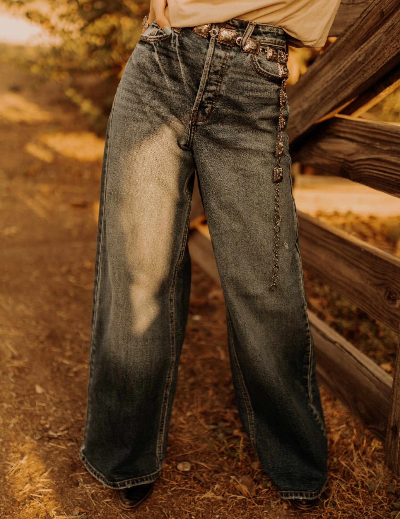 High Rise Wide Leg Flare JeanDenim1